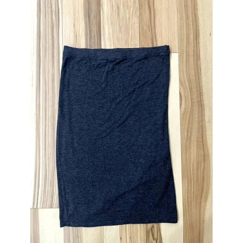 Rolla Coasta Gray Stretch Jersey Pencil Skirt M